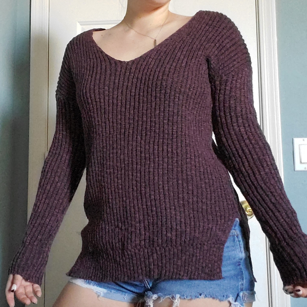 This sweater has only been worn twice.